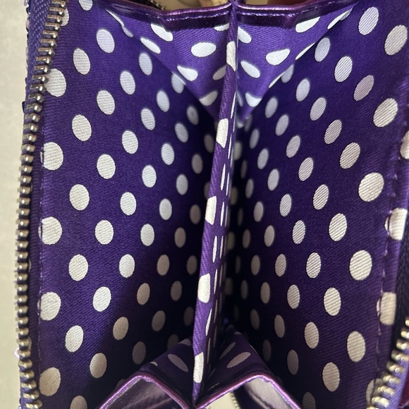 Disney Loungefly Minnie Purple Sequined Bifold Wallet, 1-Piece - Picture 12 of 12